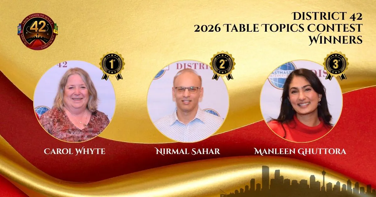 2026 Table Topics Contest